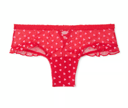 DUMMY - Panti Victoria Secret concavada sexy roja con corazones M